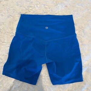 Blue lululemon align shorts